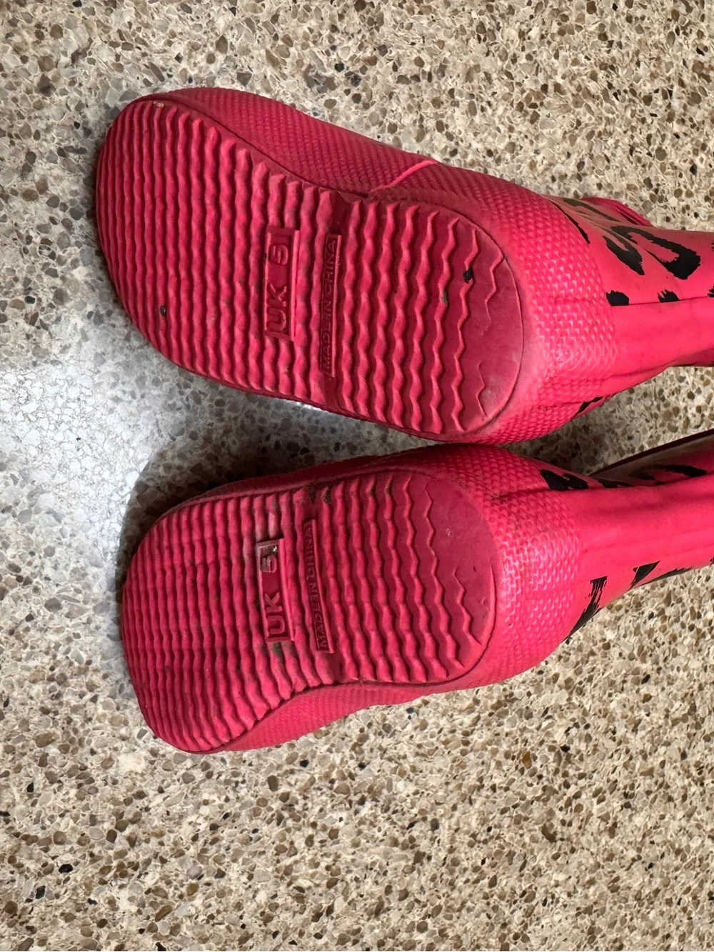 Hunter First Children's Classic Hot Pink Leopard Print Rain Boots